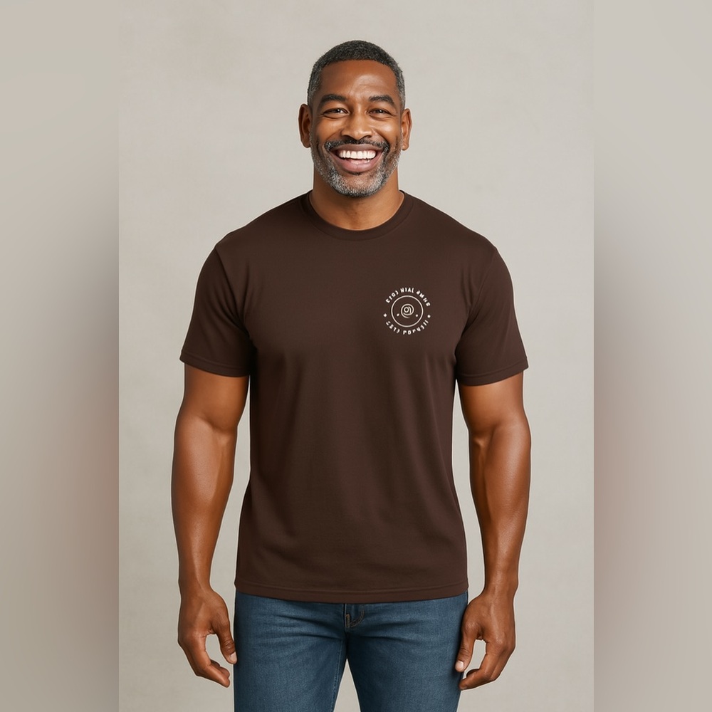 Global Culture “Original & Unrestored” Brown Graphic Tee Size L - Picture 2 of 8